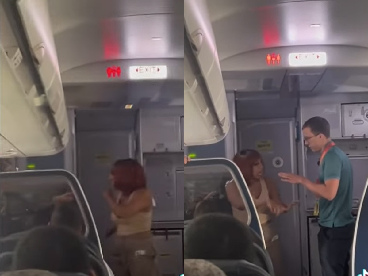 Karen Demands to Be Let off Plane