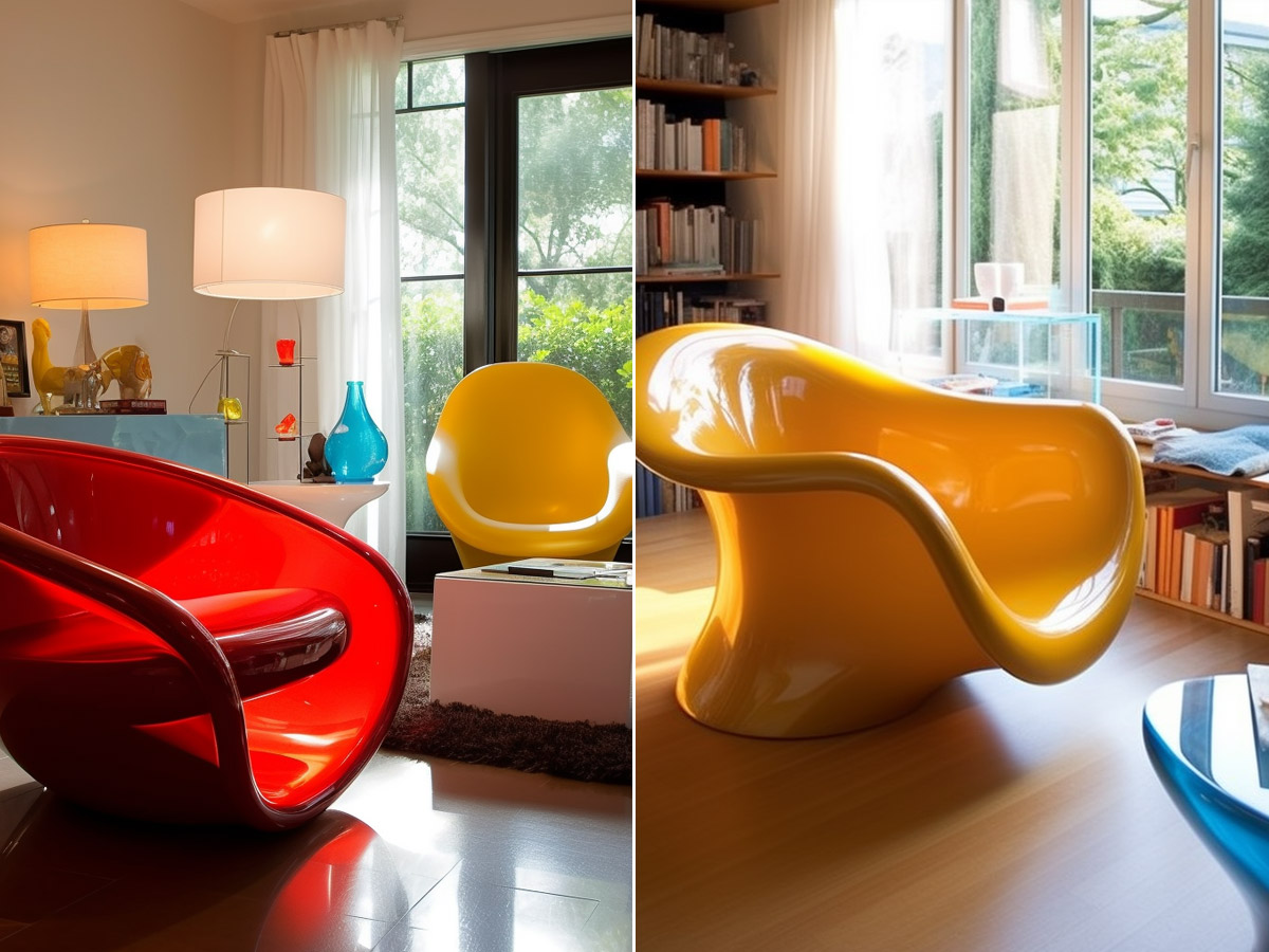Curved Plastic Chairs