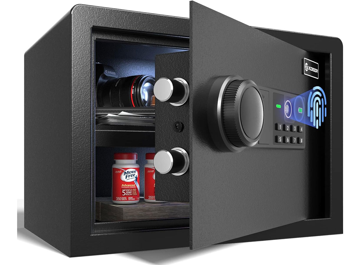 Safe with Fingerprint Scanner
