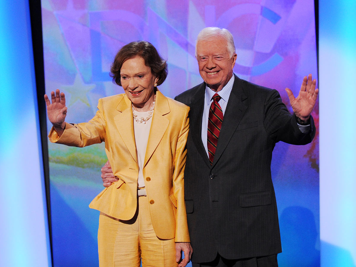 Making an Appearance Together at the 2008 Democratic National Convention