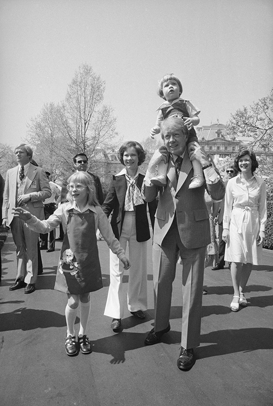 Generations of Carters Take Part in the Traditional Easter Egg Roll, 1977