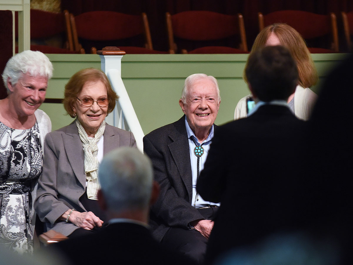 The Carters Attend Sunday School at Maranatha Baptist Church in 2019