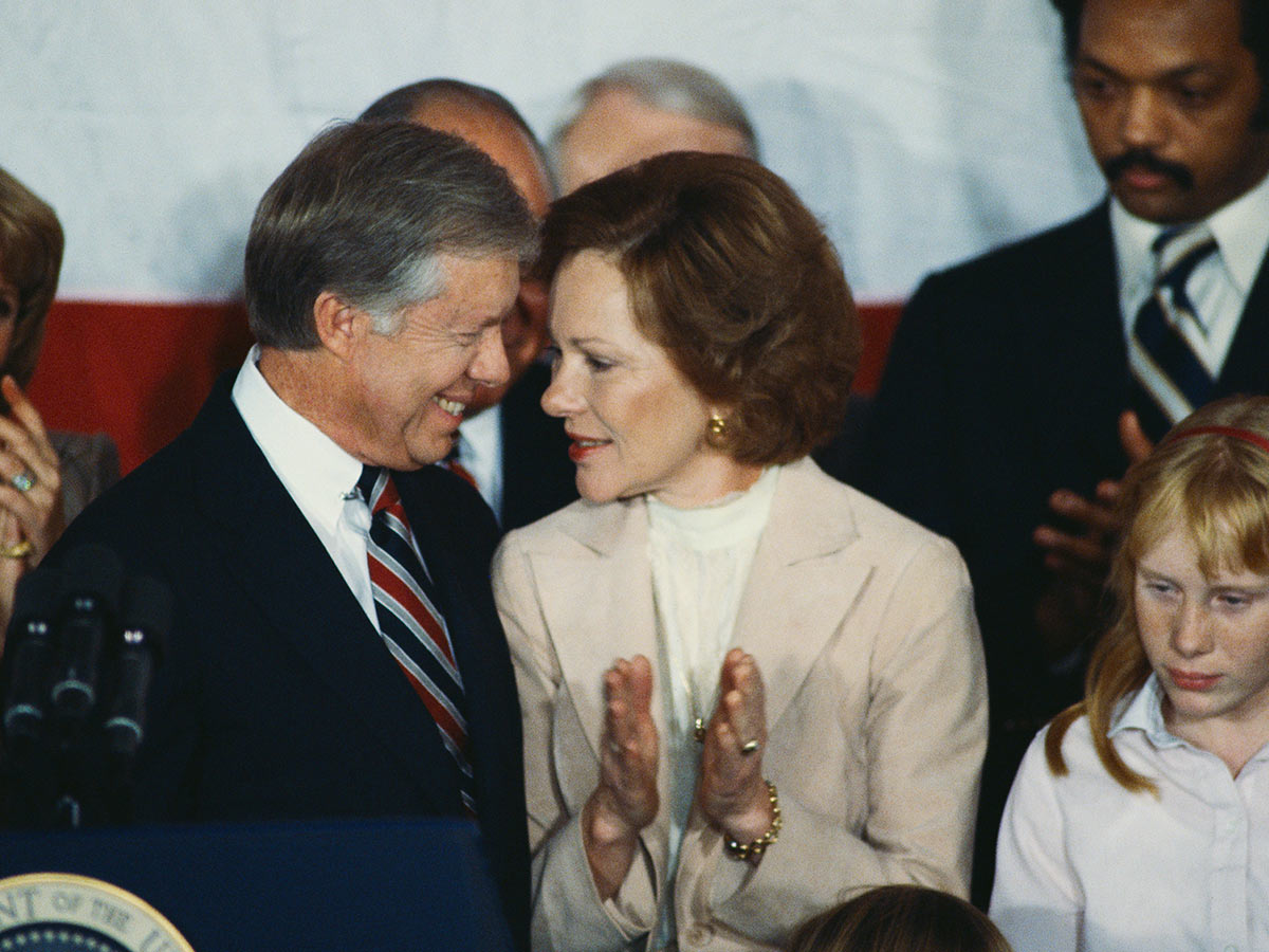 Carter Concedes in 1980, Rosalynn is Right By His Side