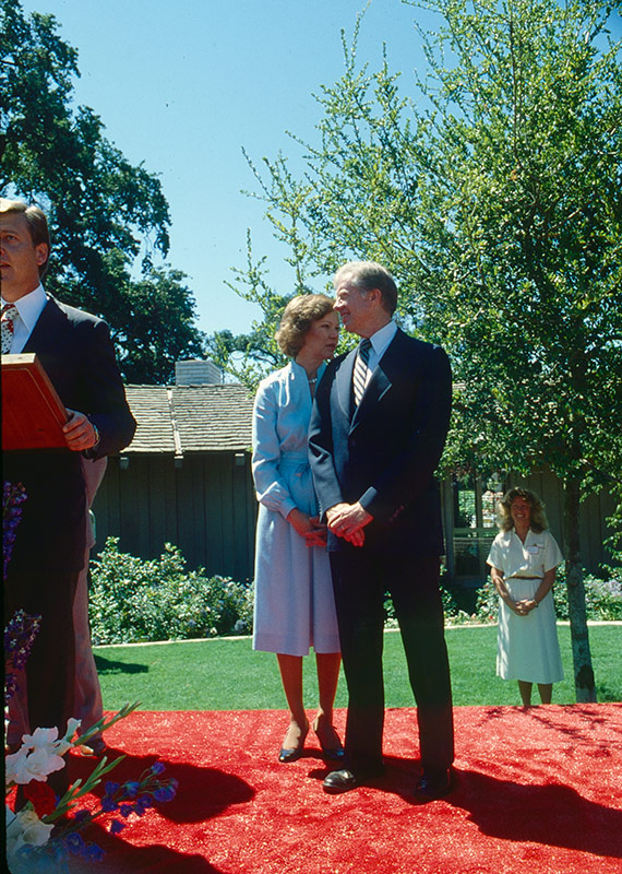 The Carters Acting Cute at a Re-Election Campaign Event in 1980