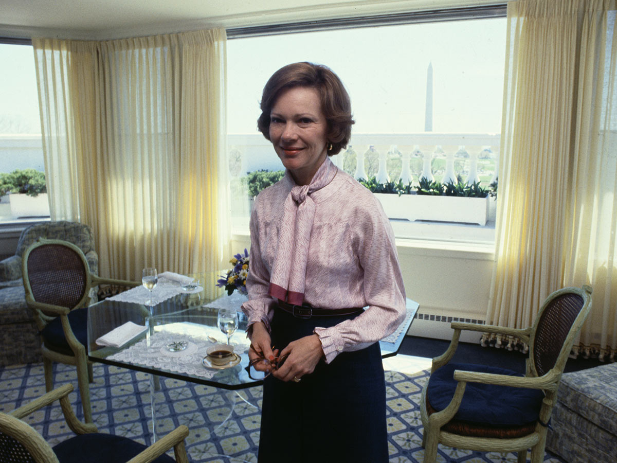 The First Lady Spends Time in the White House Solarium, 1978