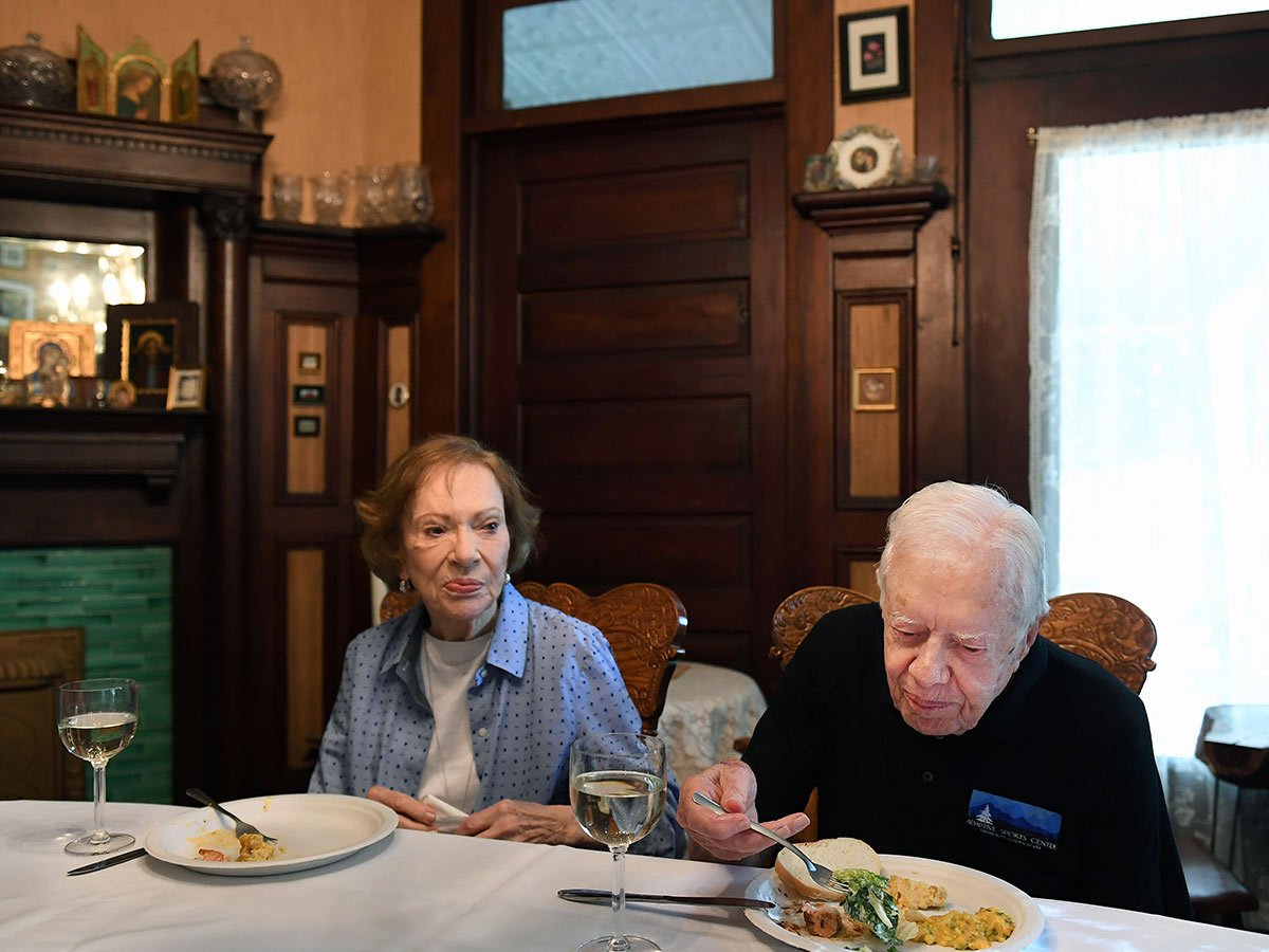 The Carters Have Dinner at Friend Jill Stuckey's House in 2018