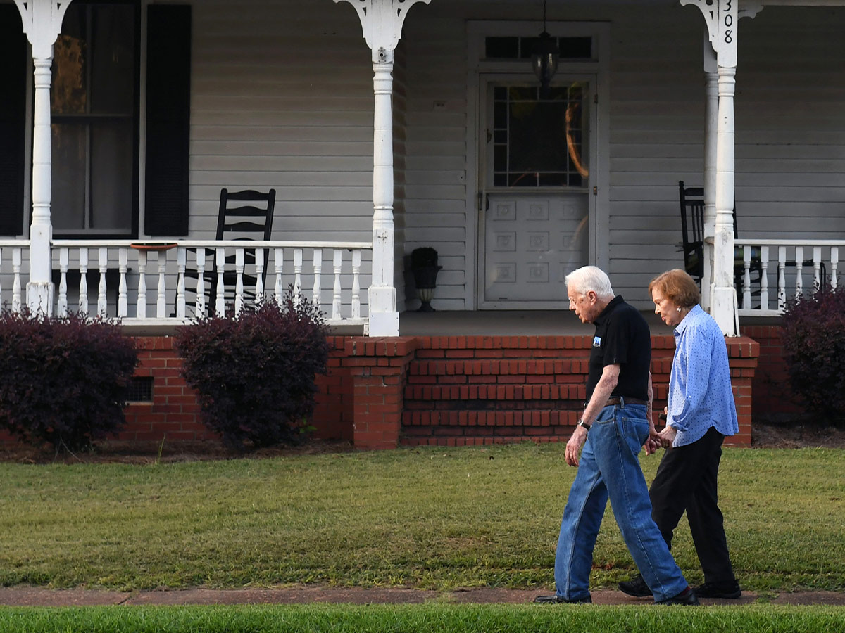 The Carters Walk Home, Hand-in-Hand, in 2018