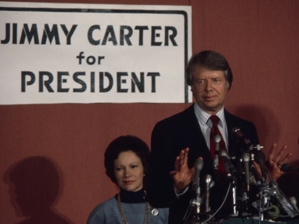 The Carters at the 1976 New Hampshire Presidential Primary