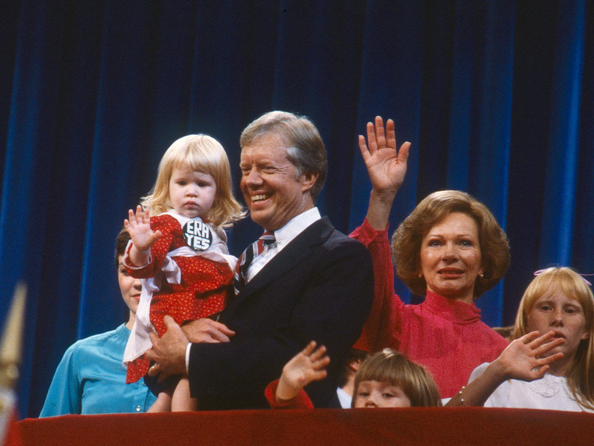A Family Moment at the 1980 National Democratic Convention