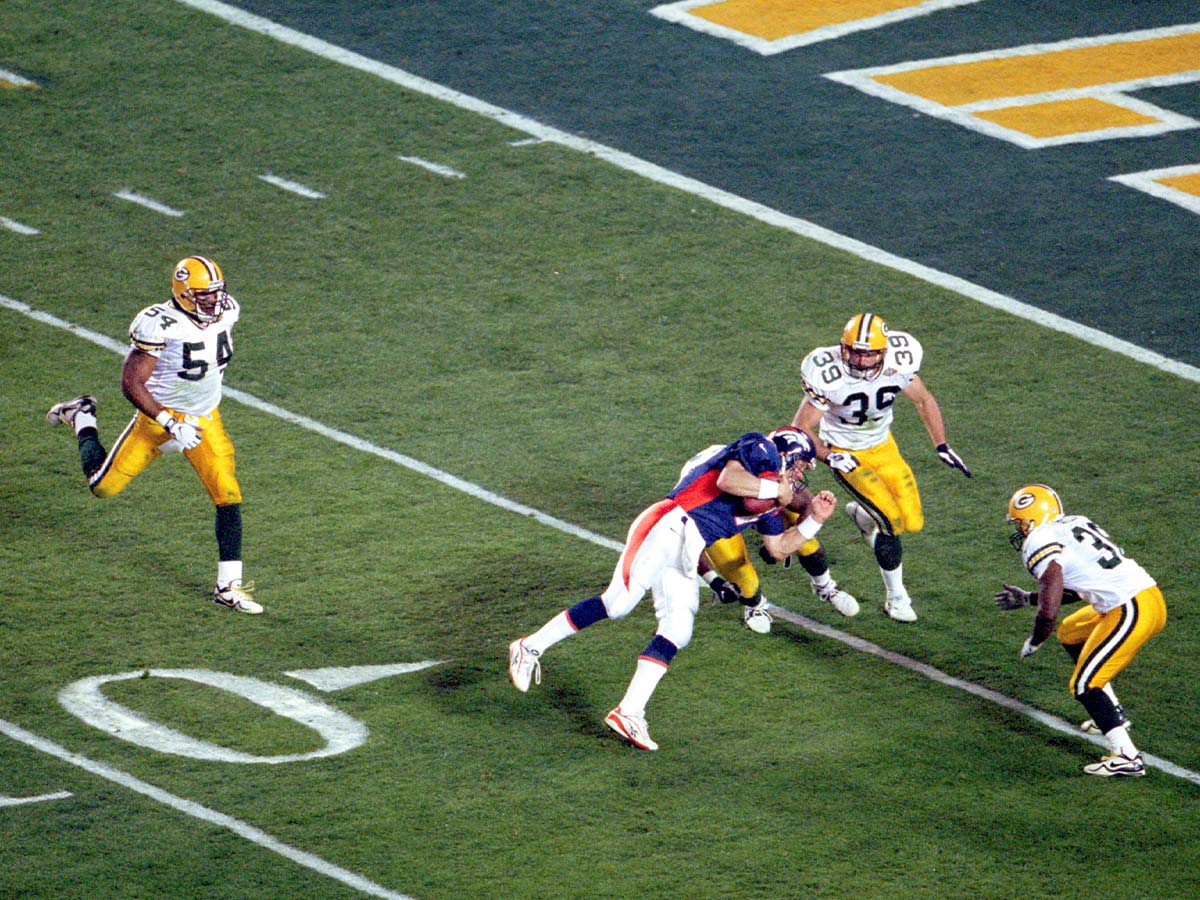 John Elway First Down 'Helicopter' in Super Bowl XXXII