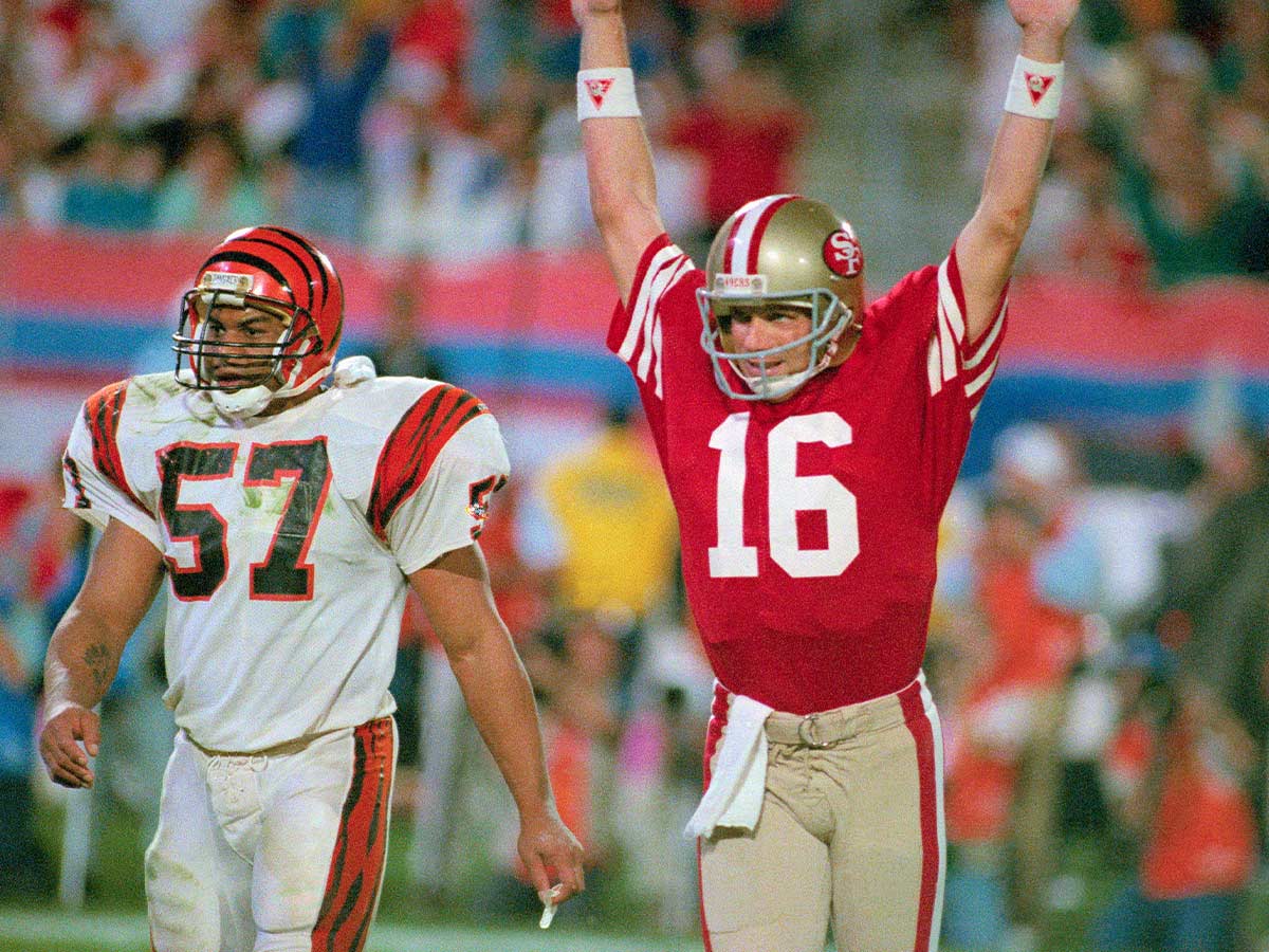 Joe Montana TD Pass in Super Bowl XXIII