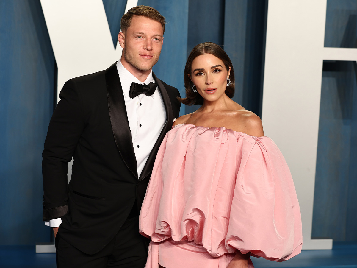 Christian McCaffrey and Olivia Culpo
