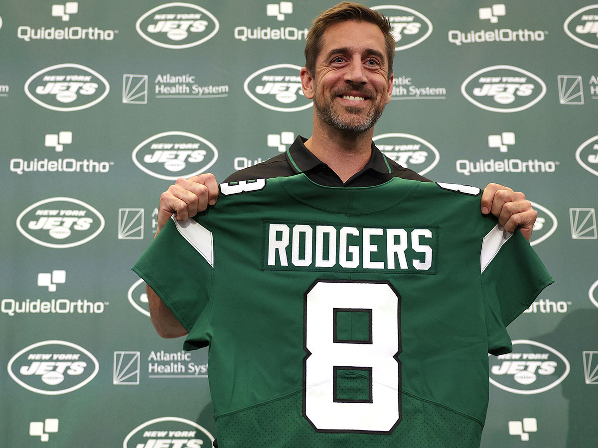 13. Aaron Rodgers, New York Jets (Annual Salary: $37.5 Million)