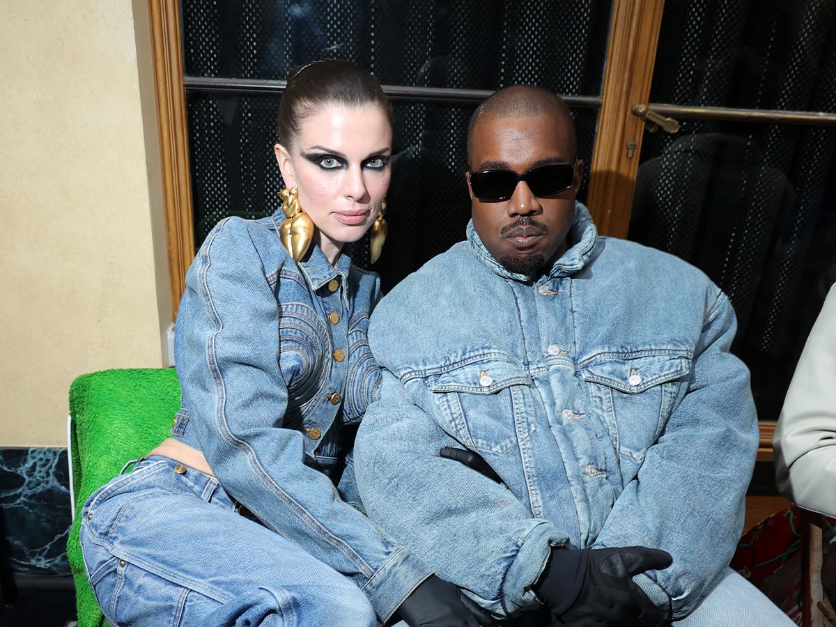 Kanye West and Julia Fox