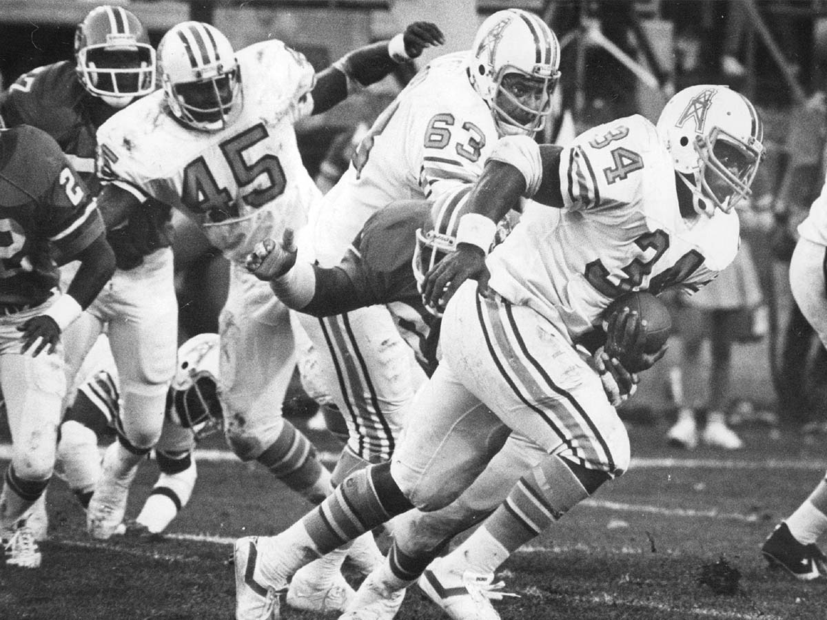 14. Earl Campbell and Houston Oilers Offensive Line