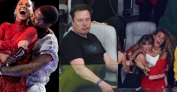 celebrities spotted at the super bowl fifty eight