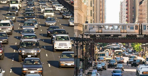 A Traffic Jam in a Crowded Urban Area