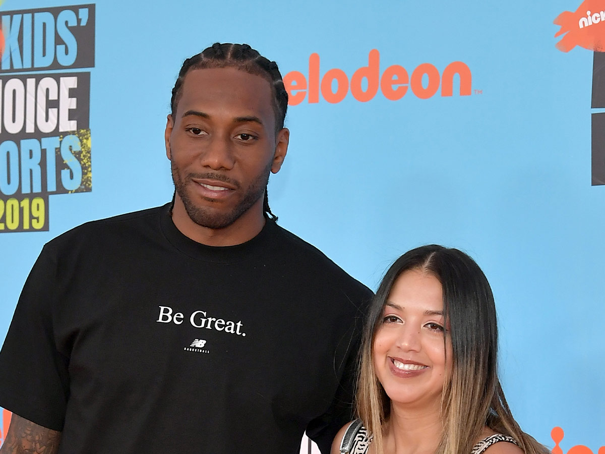 Kishele Shipley and Kawhi Leonard