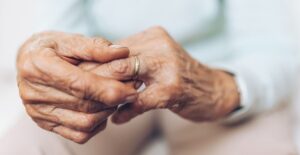 Old Worried Widow's Hands
