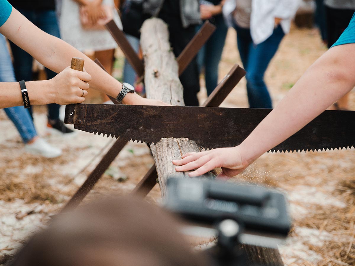 Germany's Log Cutting Ceremony