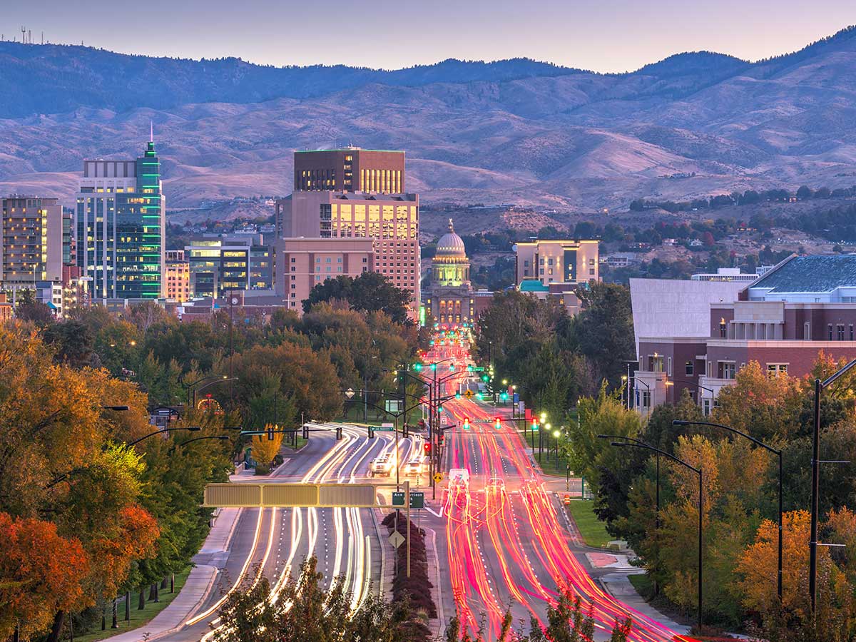 8. (tie) Idaho