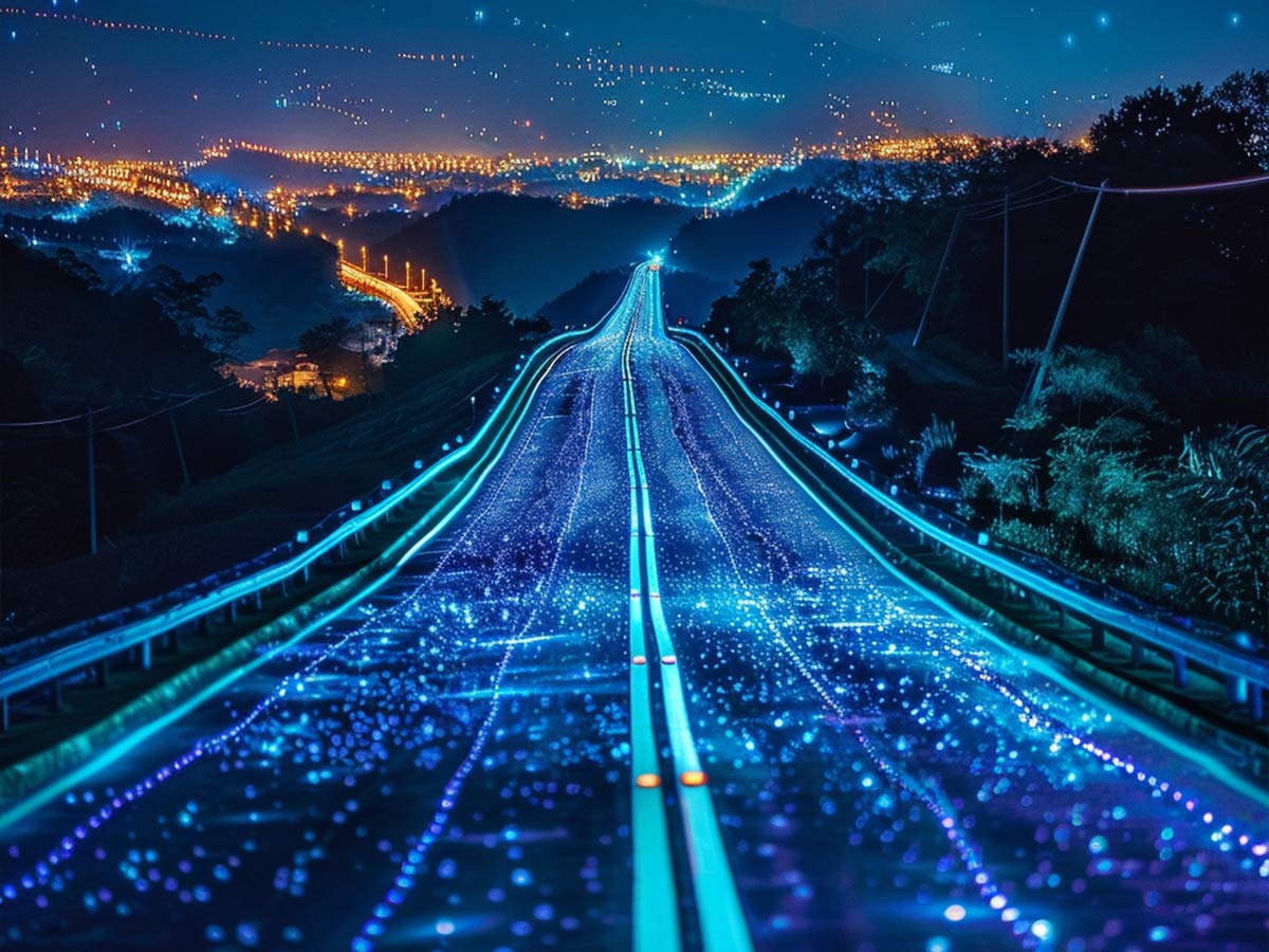 Luminescent Roads