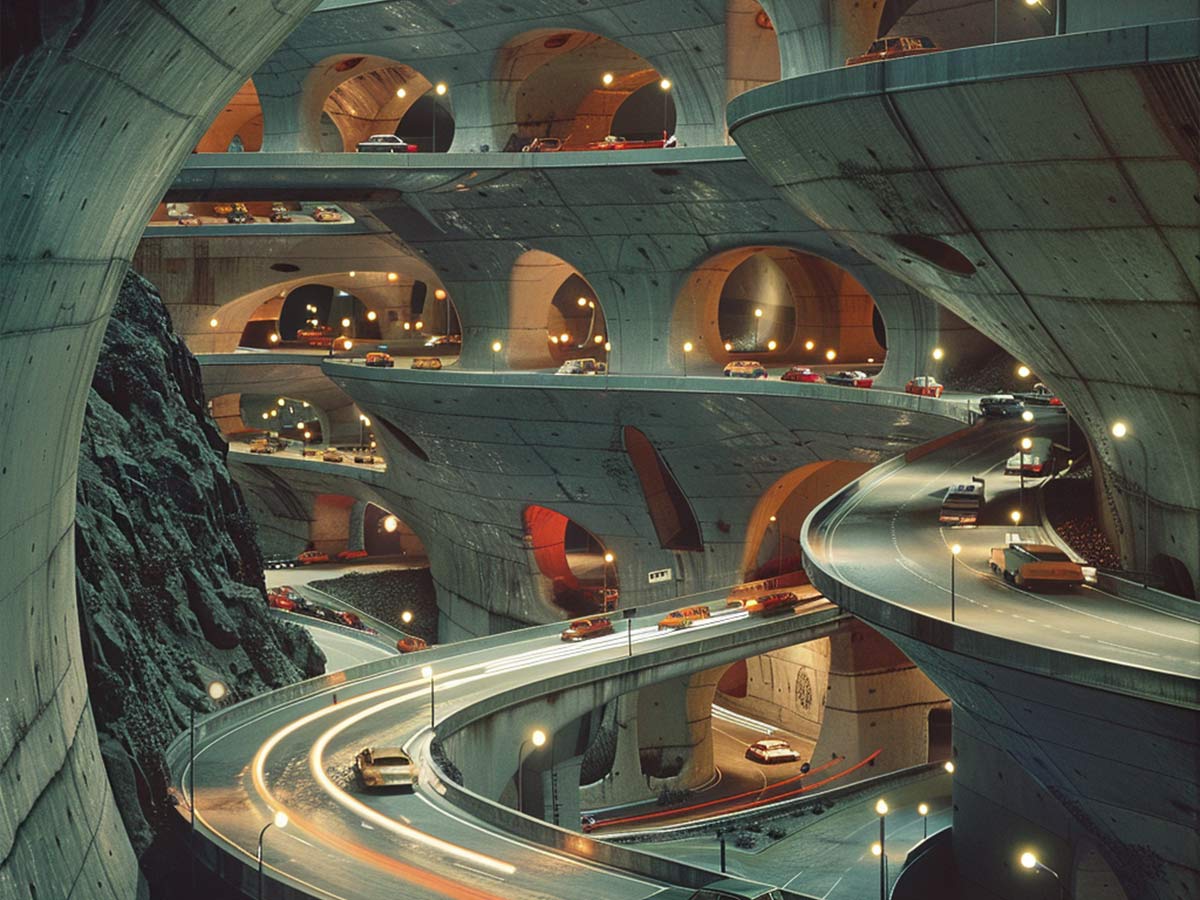 Subterranean Road Networks