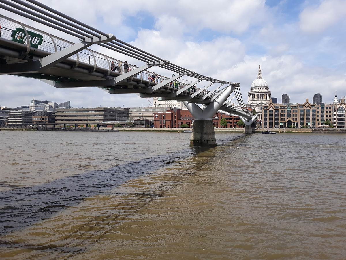 The Millennium Bridge’s wobble