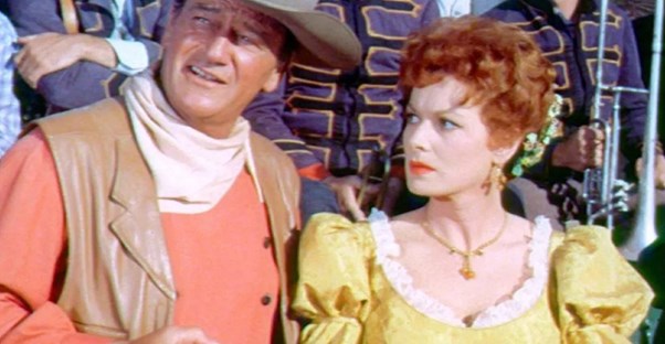 A shot from the classic western comedy McLintock! (1963)