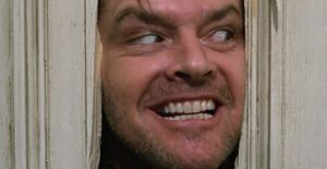 Jack Nicholson living his best life in The Shining