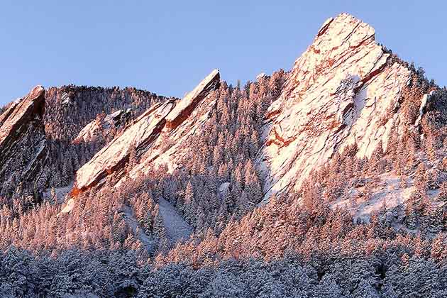 A Snowy, Slanted Scene