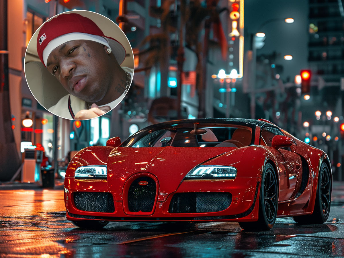 Birdman's Red Bugatti Veyron