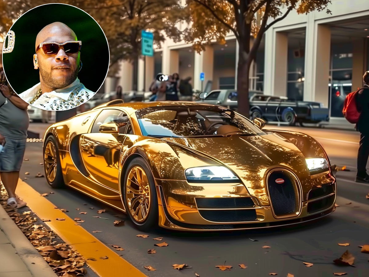 Flo Rida's Golden Bugatti Veyron