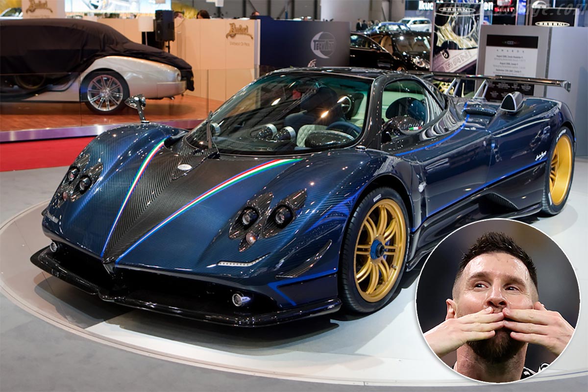 Lionel Messi and His Pagani Zonda Tricolore