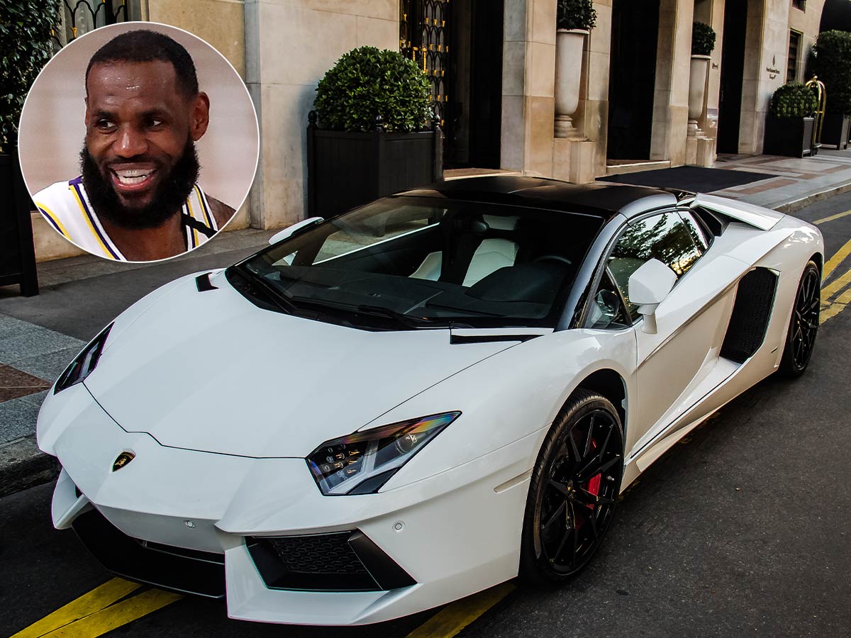 LeBron James and His Lamborghini Aventador Roadster