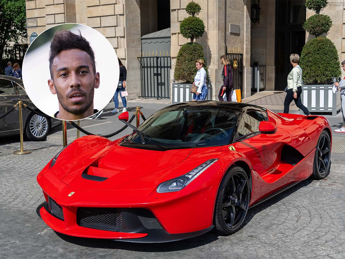 Pierre-Emerick Aubameyang and His Ferrari LaFerrari