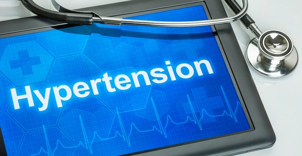 a tablet containing information on the causes of hypertension