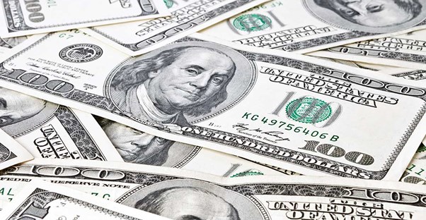 A Pile of Hundred Dollar Bills