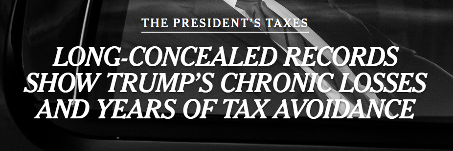 New York Times: Long-Concealed Records Show Trump’s Chronic Losses...