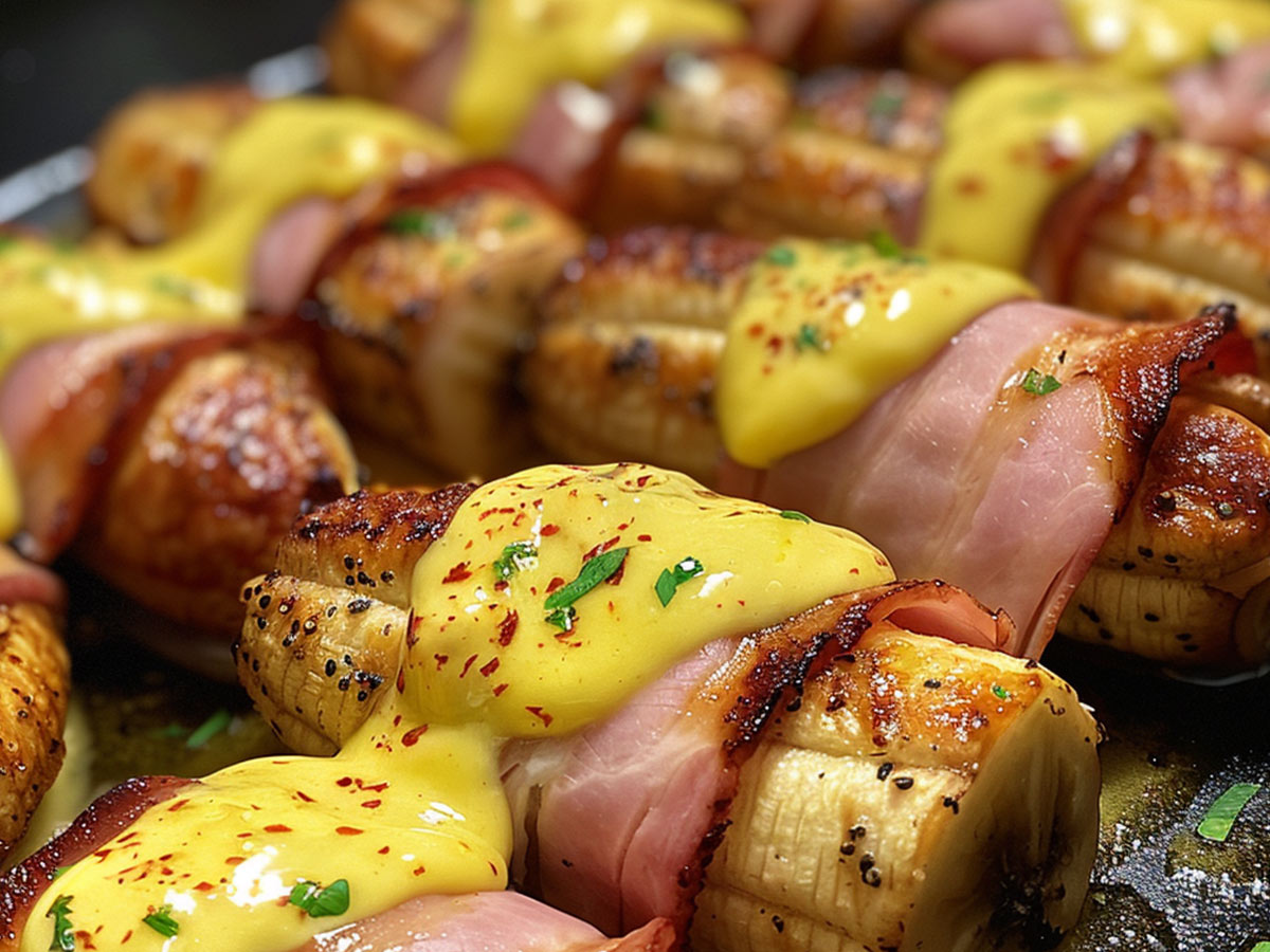 Ham and Banana Hollandaise