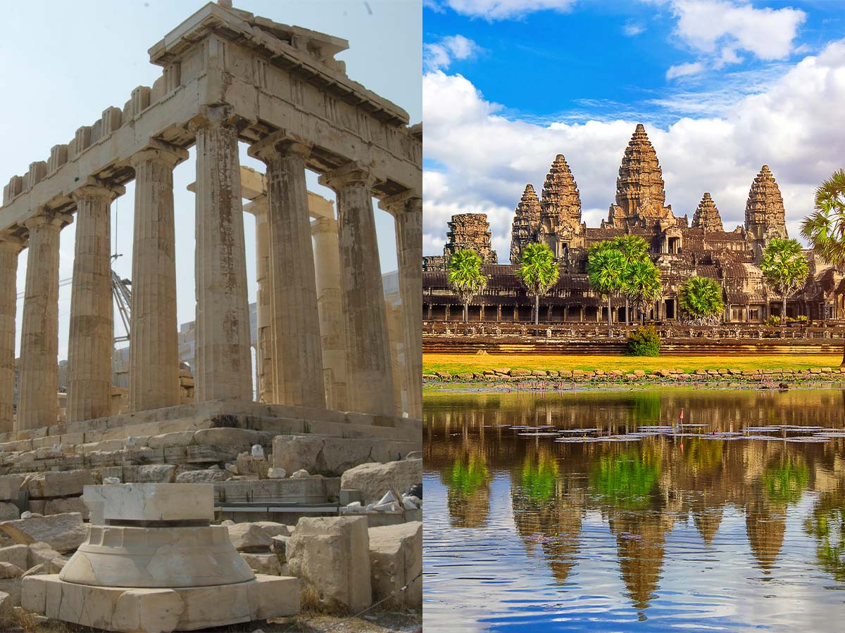 Parthenon And Angkor Wat