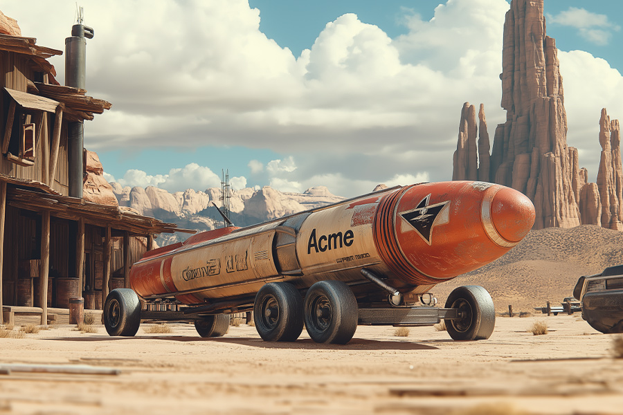 Wile E. Coyote's Acme Rocket Vehicle