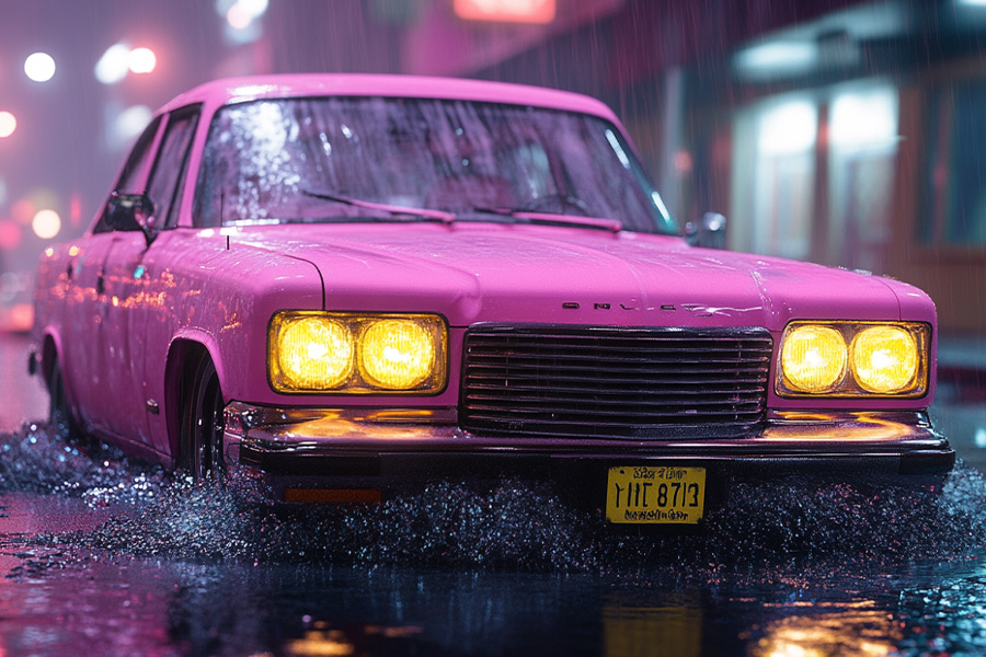 Homer’s Pink Sedan