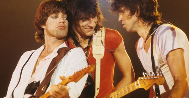 the rolling stones performing onstage