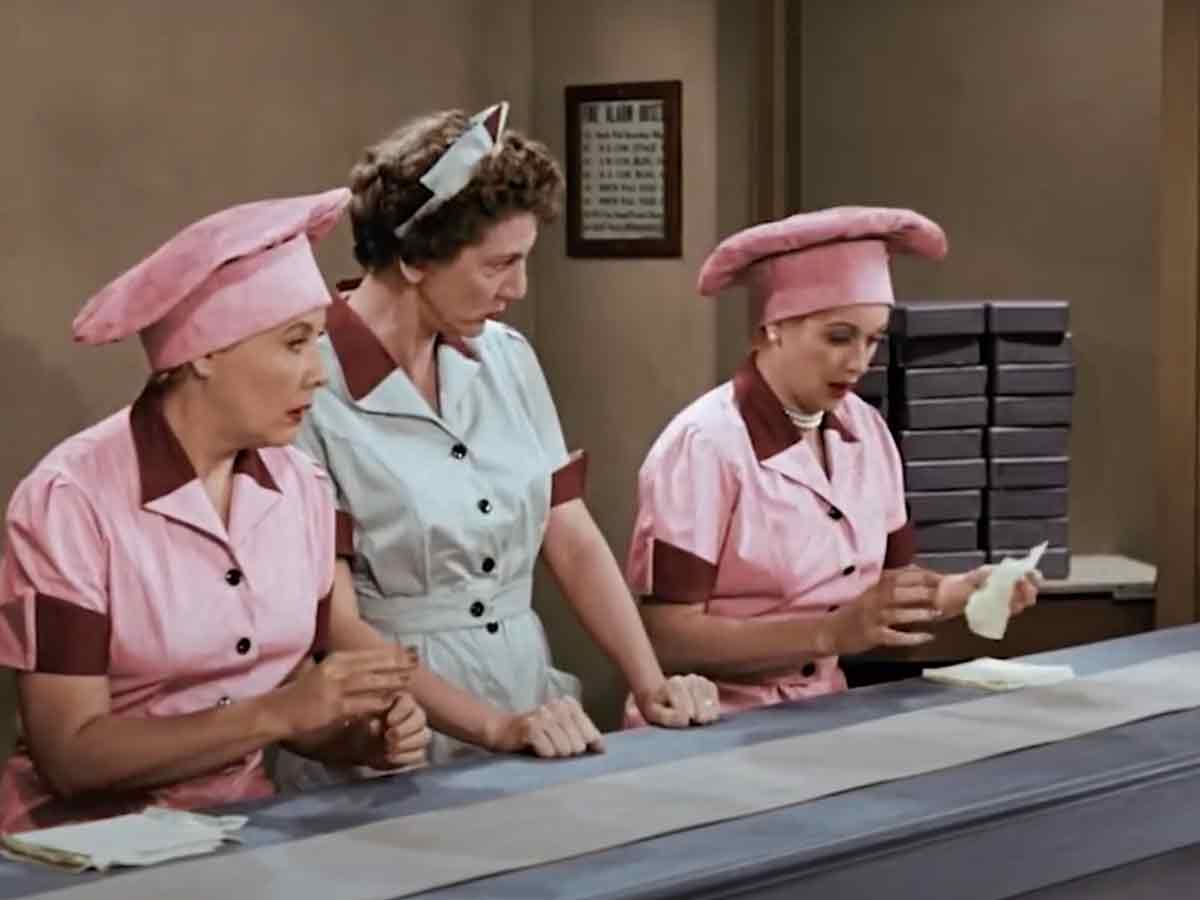 The Chocolate Factory Episode of “I Love Lucy” featured a real-life chocolate dipping expert.