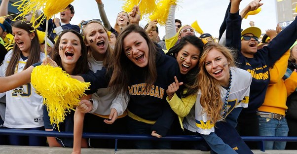 colleges school spirit ranked