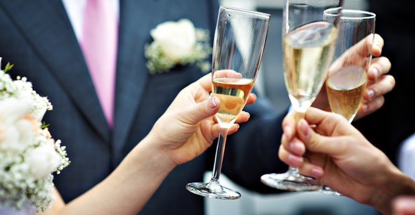 a man offering the perfect wedding toast