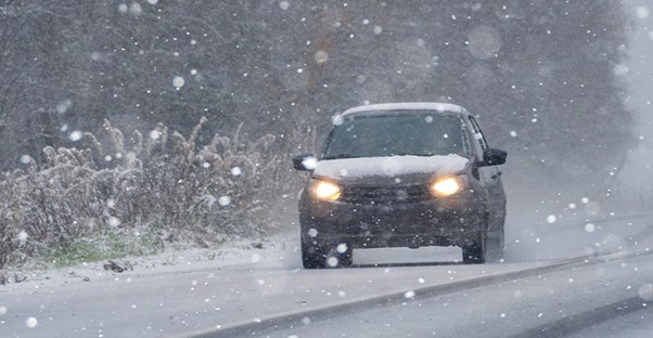 wintry weather driving