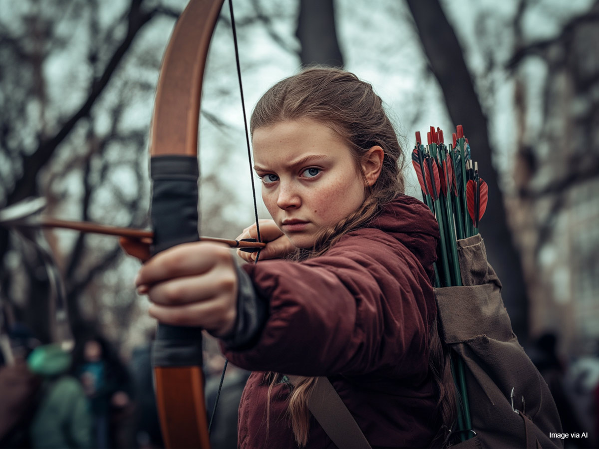 Greta Thunberg as Katniss