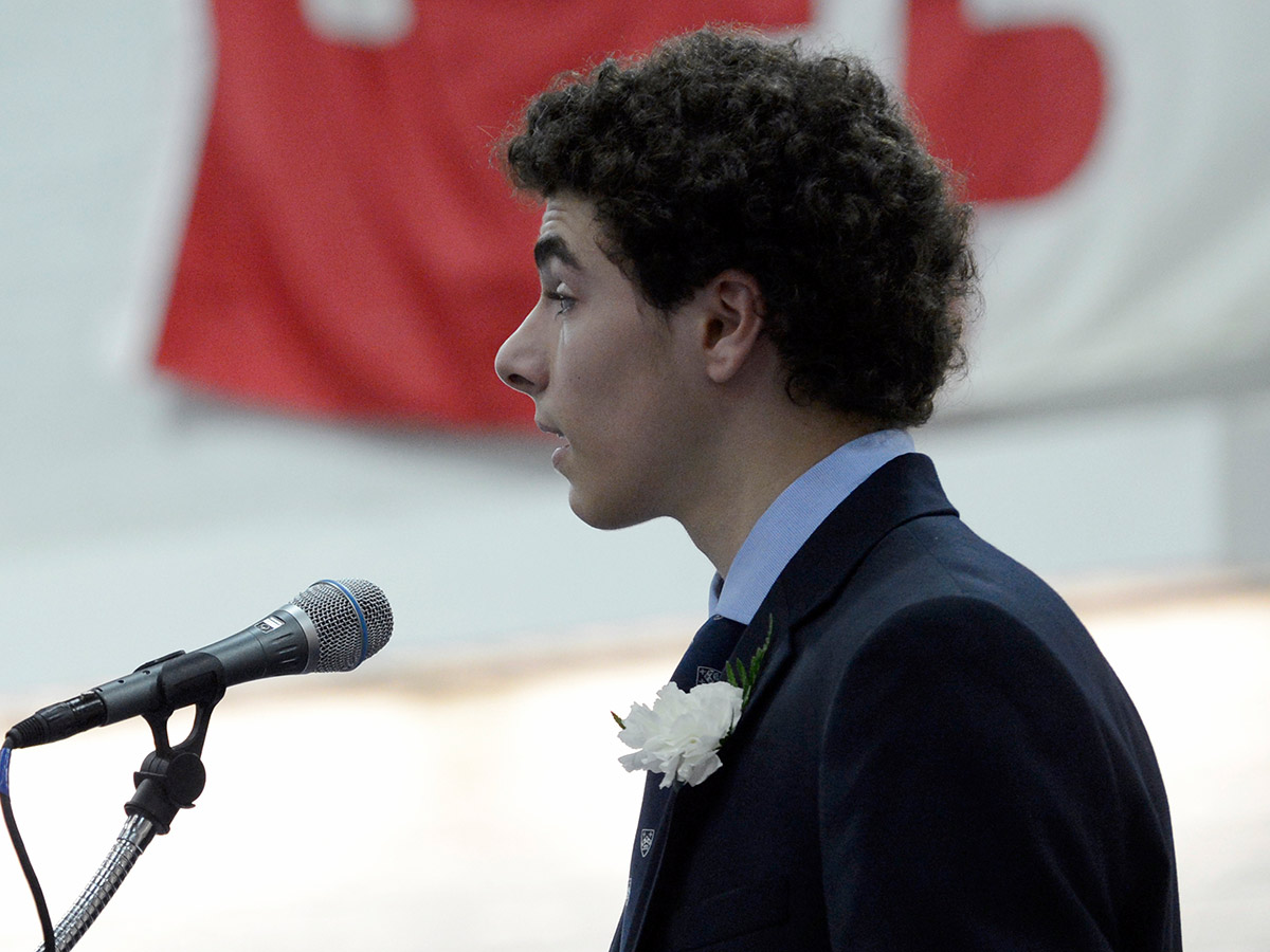 Mangione attended the Gilman School in Baltimore, where he was valedictorian.